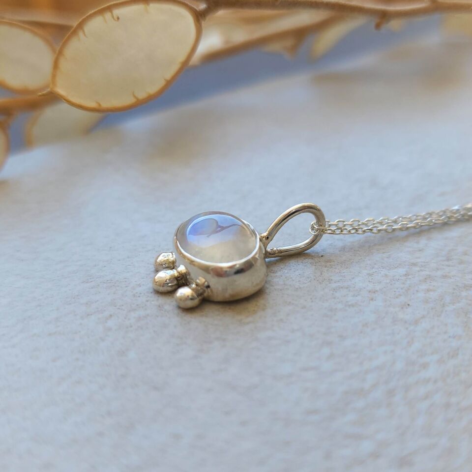 Aytaşı Taşlı 925 Ayar El Yapımı Gümüş Kolye