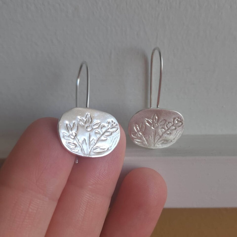 Floral 925 Gümüş Küpe